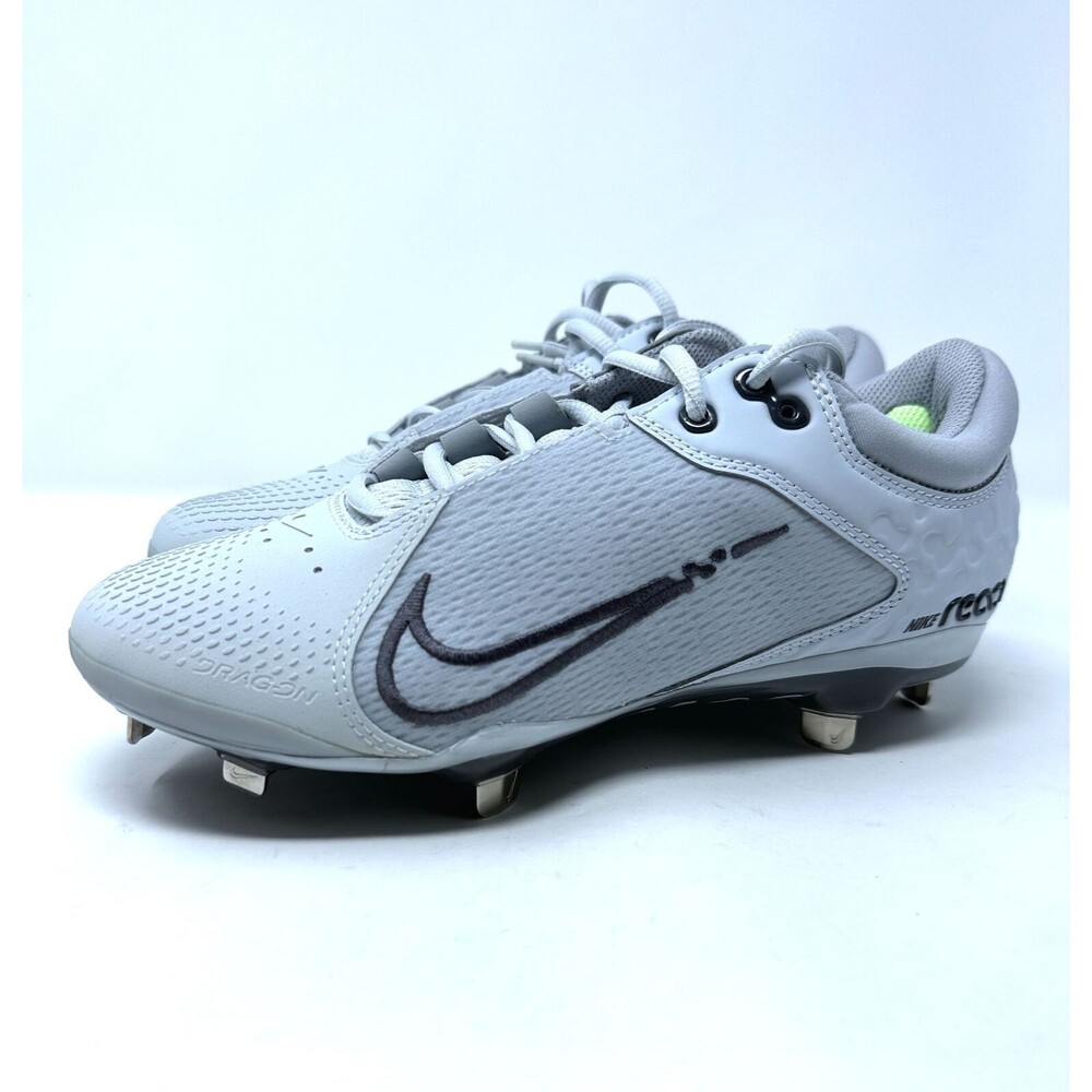 Nike  Womens 8 Hyperdiamond 4 Elite Softball Cleat white Grey CZ5917-004 NEW